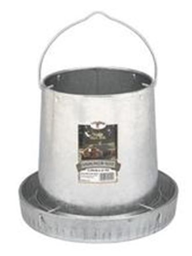 12lb Galv Metal Chicken Poultry Feeder - Made in USA