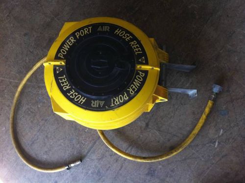 Power port 1/2&#034; air water composite retract hose reel for sale