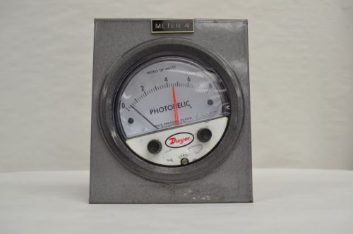 Dwyer 3008c photohelic 0-8in of water h2o pressure gauge switch 120v-ac d201851 for sale
