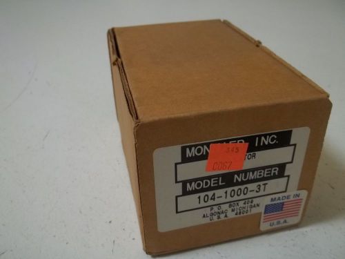 MONNIER INC. 104-1000-3T REGULATOR (NO KEYS) *NEW IN A BOX*