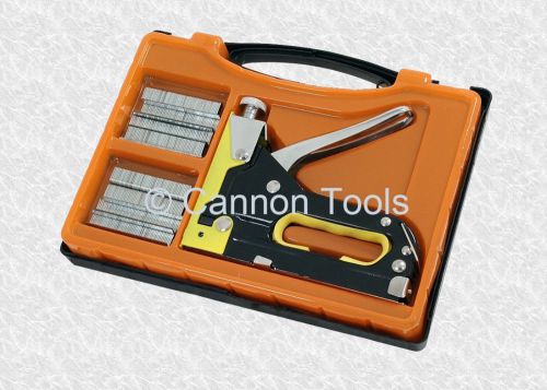 Brand new 3 in 1 staple gun with 600 staples and case - first class postage for sale