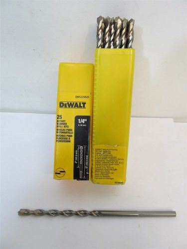 DeWalt DW5225, 1/4&#034; x 6&#034; Rotary Hammer Drill Bits - 25 each