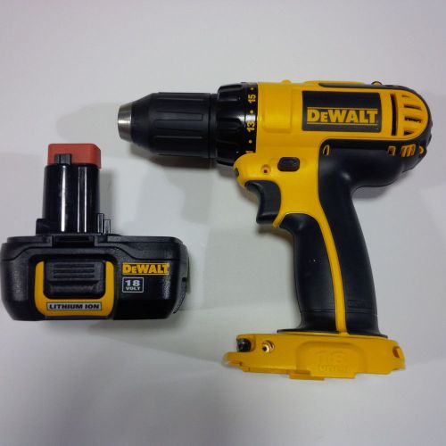 New Dewalt DCD760 18V 1/2&#034; Cordless Compact Drill Driver, DC9181 Battery 18 Volt