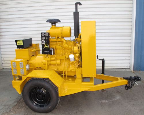 15kw john deere trailer mounted diesel generator 120/240v for sale