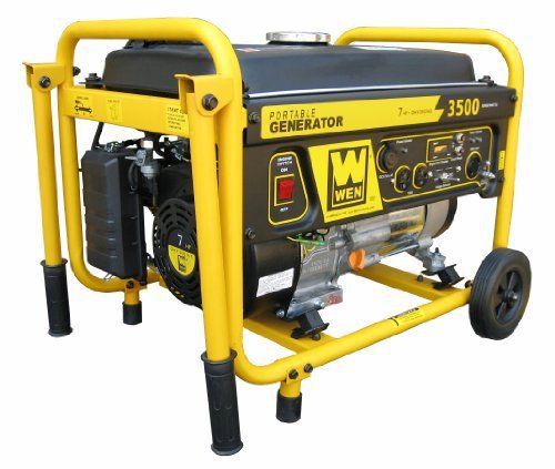 New! 3500 watt 7 hp ohv gas powered portable generator w wheel kit never used for sale