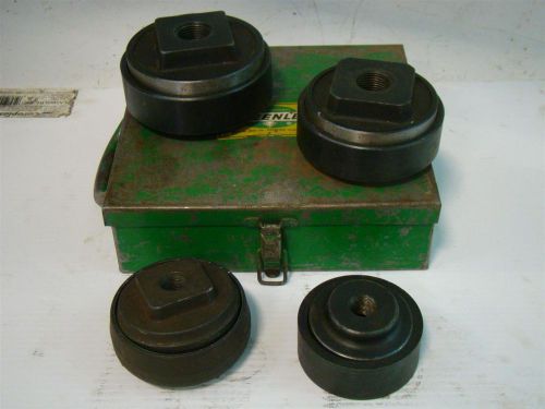 Greenlee Knockout Punch Die Set 4&#034;, 3-1/2,3&#034;,2-1/2&#034;