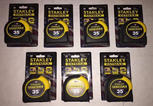 Stanley FatMax 35&#039; Tape Rule 33-735 Set of 7 - New