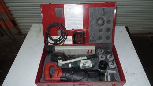 T-drill t-60 drill forming set stainless  1&#034; to 2&#034; bits w/notcher for sale
