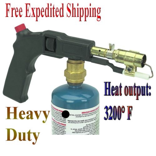 Electric Start Propane Torch With Push Button Trigger Igniter Lighter Heavy Duty