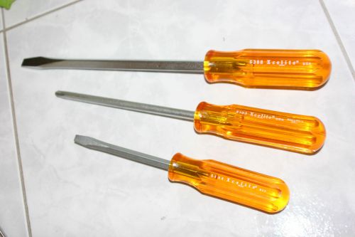 NEW Mixed Lot 3 Pieces Xcelite Screwdrivers USA (X103 Phillips-3, S388, S144)