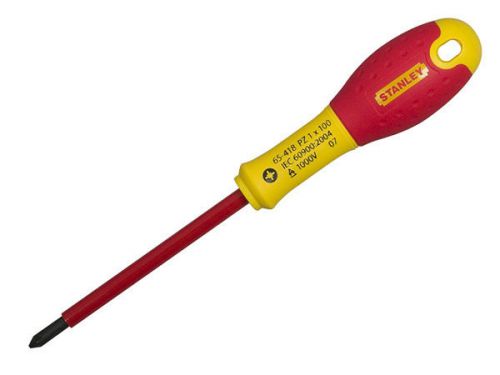 Stanley fatmax vde insulated pozi pz2 screwdriver 2 x 125mm sta065419 0-65-419 for sale
