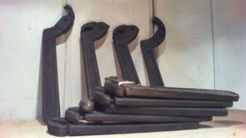 Spanner wrenches 3/4 inch to 2 inch 4 brands for sale