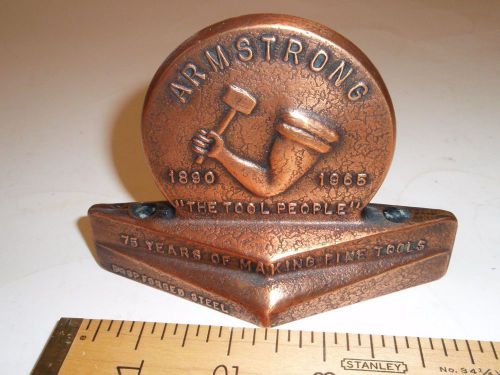 Armstrong tools 1965 Forged anniversary paper weight pen holder Mint 50 yrs old!