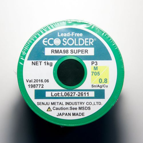 2.2 lb. SENJU SMIC Lead-free Solder Wire ECO Solder RMA98 SUPER Flux Cored 1/32&#034;