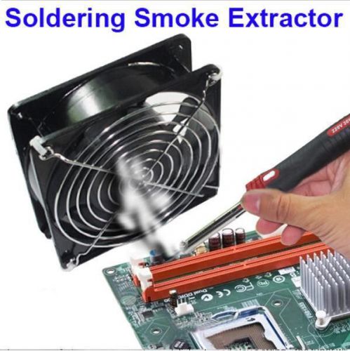 2 In 1 PCB Smoke Extractor Exhaust Fan For Soldering Iron Station
