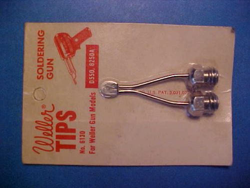 NEW! Weller Soldering Gun Iron CUTTING TIP #6130 w/ Fastening Nuts - D550, 8250A