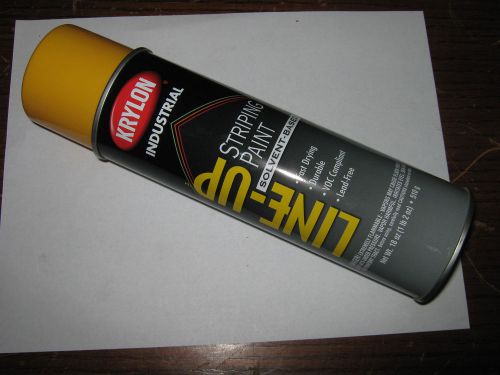 Krylon Highway Yellow Solvent-Based Line-Up Striping Paint, 18 oz., New