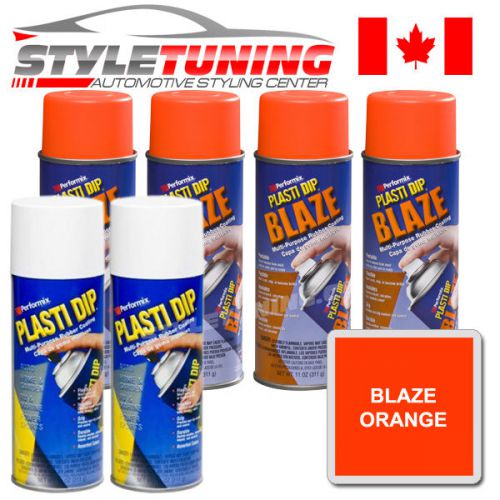 4 cans of plasti dip blaze orange + 2 white (base coat) - wheel kit - canada for sale