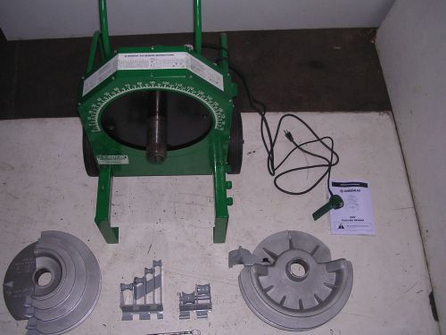 Greenlee 555 conduit pipe bender 2 shoes 2 rollers ridgid imc 1/2&#034; to 2&#034; for sale