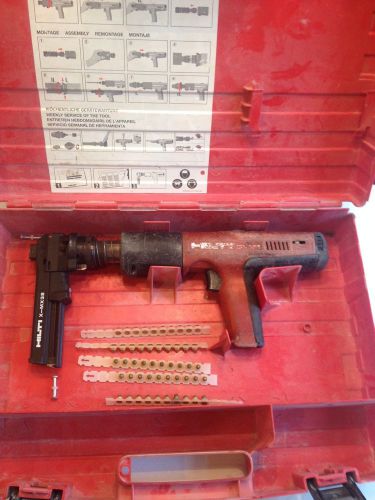 Hilti DX 351 - Working .27 Cal Powder Actuated Nail Gun With MX 32 Magazine