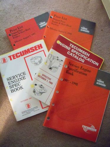 3 Tecumseh Service Engine Specification Books and price list