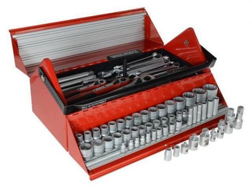 Teng tc187 mega rosso 187 piece tool kit in cantilever tool box 1/4 3/8 1/2 set for sale