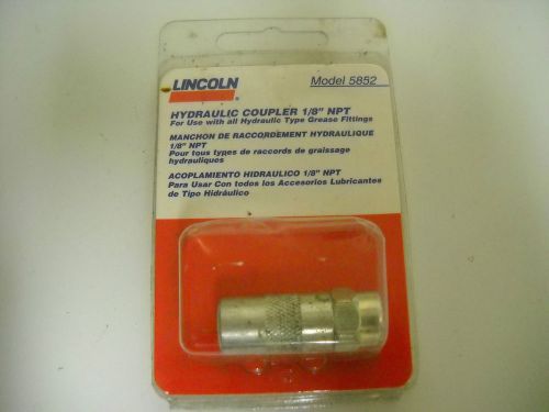 LINCOLN AUTOMOTIVE 5852 HYDRAULIC COUPLER  1/8&#034; NPT 6000 PSI NEW IN PACKAGE