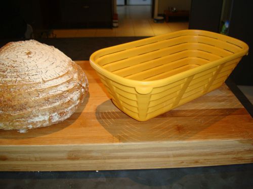 Oblong brotform banneton 10&#034; bread proofing basket bakery - plastic food safe for sale