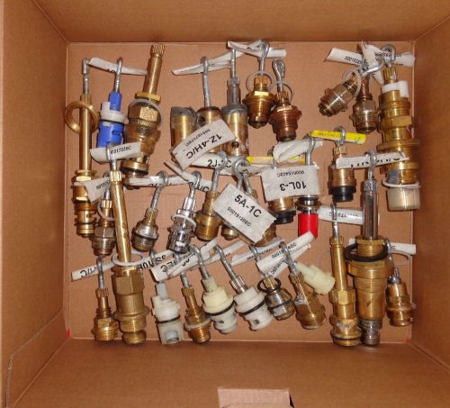 BRASS FAUCET PARTS PIECES LOT PLUMBING SHOWER SINK