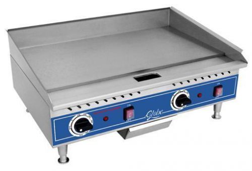 Globe Countertop Electric Griddles, PG24E, Commercial, Flat Grill, Top, Kitchen