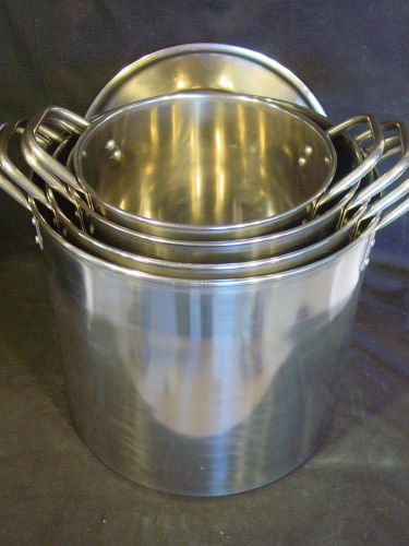 Stainless Steel Cooking  Cleaning Aid Stock  Pot Kitchen Lid Set 6 8 12 16 Quart