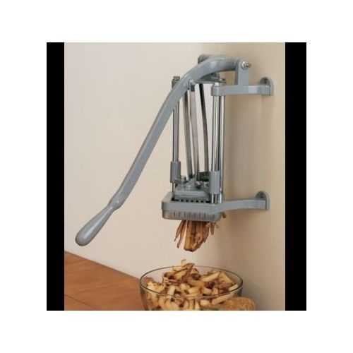 French Fry Cutter Cast Iron Quality Potato Slicer Kitchen CounterTop/Wall Mount