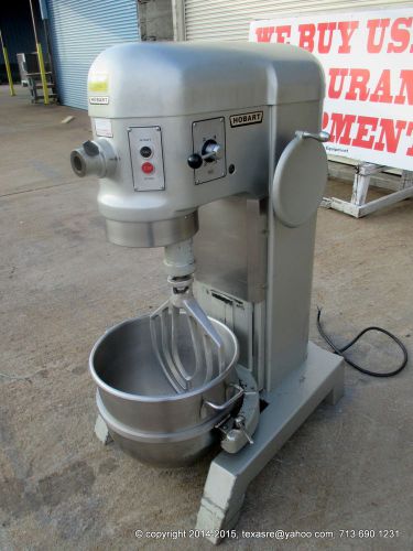 Hobart h600  1 phase pizza dough mixer 60qt mixer, w/ bowl &amp; attachment h 600 for sale