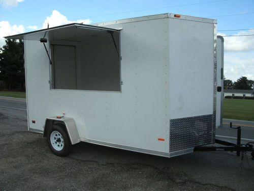2015 mti 6 x 12&#039; v-nose concession trailer- new!! for sale