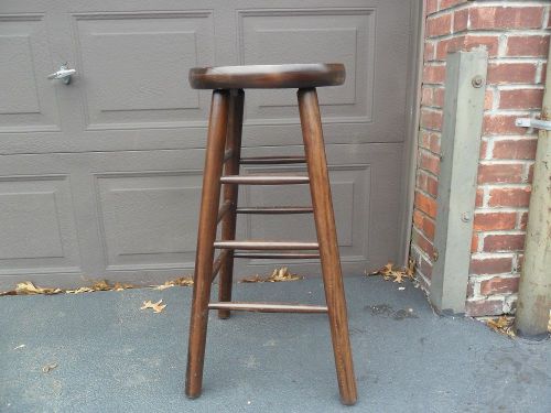 Lot of (5) 30&#039; brown bar stools