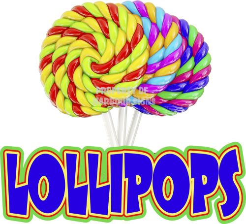 Lollipops Decal 14&#034; Candy Concession Restaurant Food Truck Market Sticker