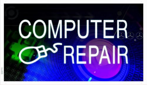 Ba469 computer repair mouse display banner shop sign for sale