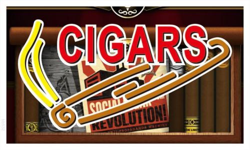 Bb532 cigar shop banner sign for sale