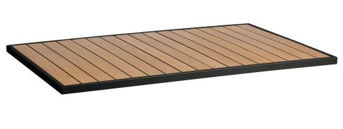 New longport 32&#034; x 48&#034; synthetic teak table top - 2 sizes &amp; 2 finish options for sale
