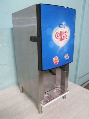 &#034;SILVER KING&#034; H.D. COMMERCIAL REFRIGERATED 2 FLAVORS COFFEE CREAMER DISPENSER