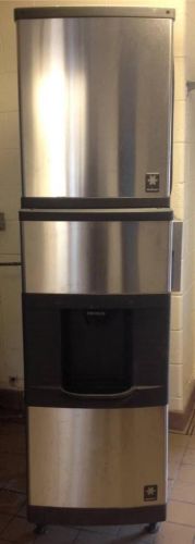 Manitowoc qy0424a cublet ice maker &amp; ice storage qpa160 air cooled 460 lb/24hour for sale
