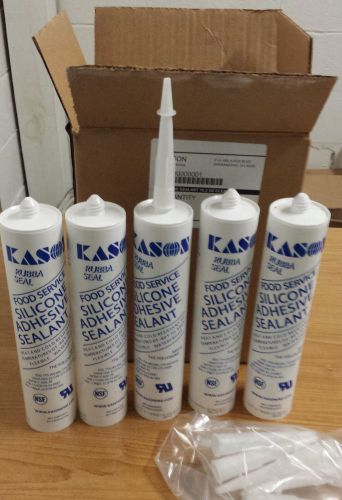 Pack (12) KASON Silicone Sealant (Aluminum) High Temp NSF / FDA 10.3Oz