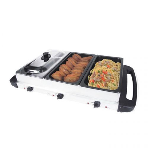 E-Ware Multicooker Buffet Server and Grill in Stainless Steel