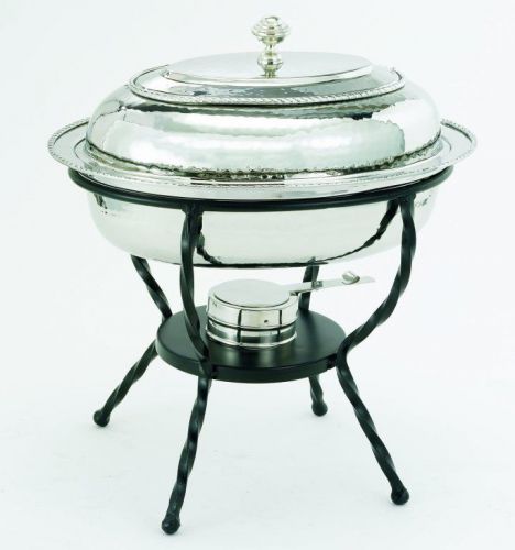 Old Dutch 6 Qt Oval Chafing Dish, Stainless Steel w/Nickel Finish, 16.5x 12.75&#034;