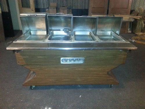 DUKE 4 Well Waterless Food Warmer w Sectional Switch Controls w Pans &amp; Covers