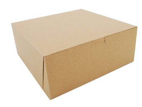 Kraft Paperboard Non Window Lock Bakery Box 10&#034; Length 4&#034; Width Case Of 100