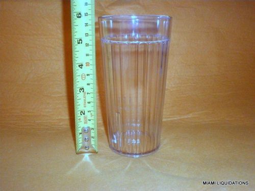 Lot of 72 16oz bistro tumbler carlisle 1116-07 clear fluted for sale