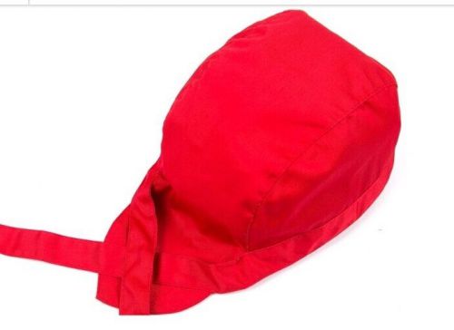 The Printing Ribbon Hat Fashion Multicolor Baotou Chef&#039;s Red Hat Turban
