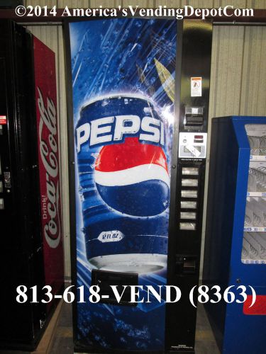 DIXIE NARCO 276 Can &amp; Water Soda Machine ~ Pepsi Graphics ~ 180 Day Warranty! #1
