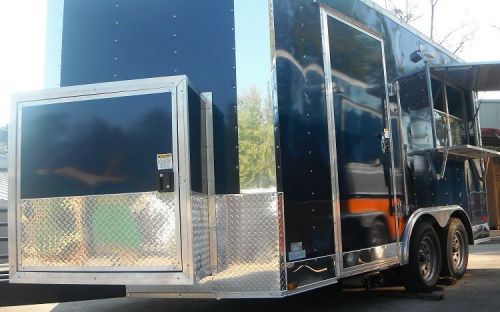 Concession Trailer 8.5&#039;x14&#039; Navy Blue - Catering Event Vending Food